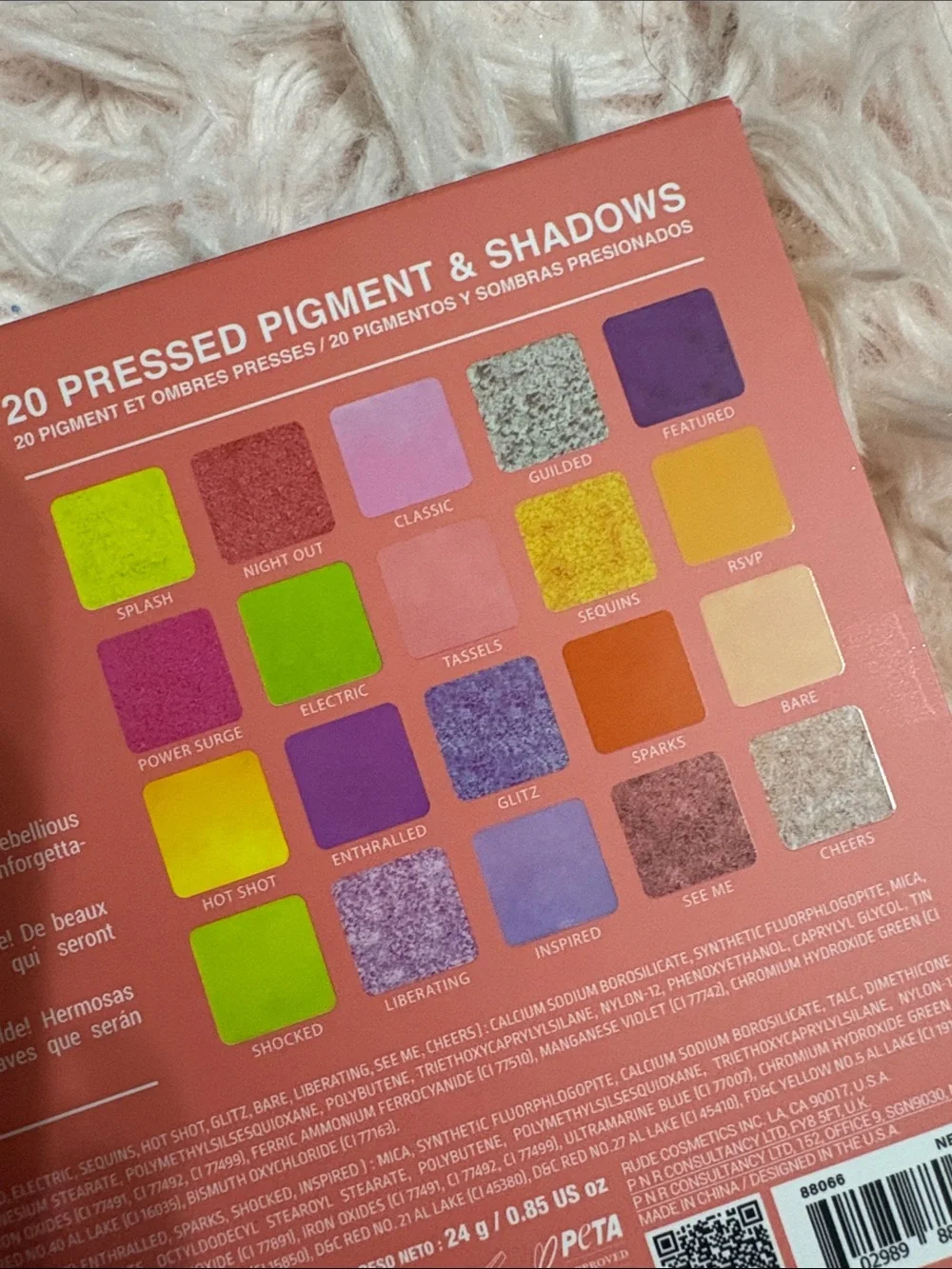 New RUDE The Roaring 20's Eyeshadow Palette - Neons